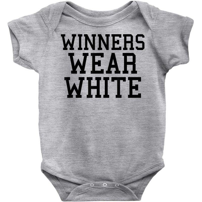 Winners Wear White Color War Camp Team Game Competition T Shirt Baby Bodysuit by cm-arts | Artistshot