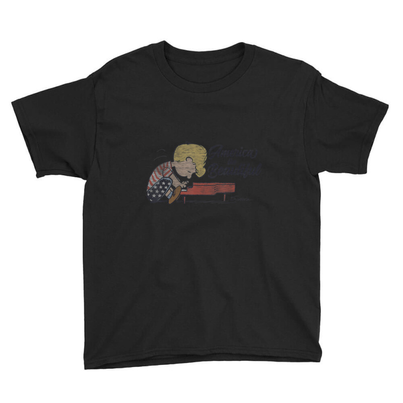 Peanuts Schroeder America The Beautiful Youth Tee by cm-arts | Artistshot