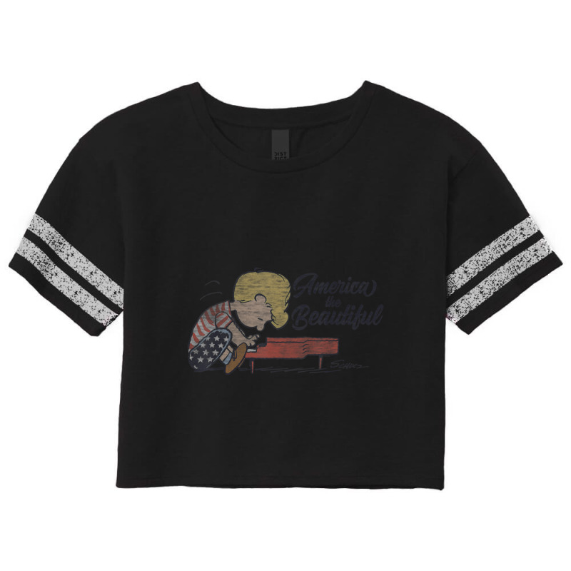 Peanuts Schroeder America The Beautiful Scorecard Crop Tee by cm-arts | Artistshot