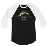 Delaware Beach Souvenir   Del Mar T Shirt 3/4 Sleeve Shirt | Artistshot