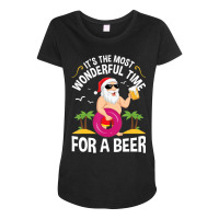 Tropical Christmas It's The Most Wonderful Time For A Beer Maternity Scoop Neck T-shirt | Artistshot