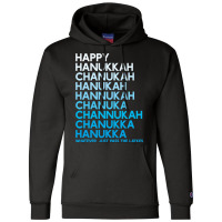 Happy Hanukkah Jewish Holiday Chanukah Menorah Dreidel Champion Hoodie | Artistshot