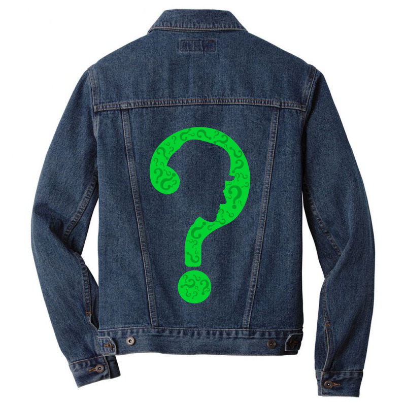 The Riddler Men Denim Jacket | Artistshot