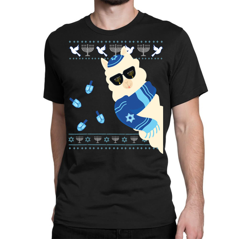 Happy Hanukkah Jewish Llamakkah Christmas Pajama Jewish Gift Classic T-shirt | Artistshot