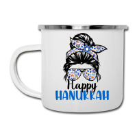 Happy Hanukkah Jewish Messy Christmas Pajama Gift Camper Cup | Artistshot