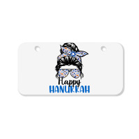 Happy Hanukkah Jewish Messy Christmas Pajama Gift Bicycle License Plate | Artistshot