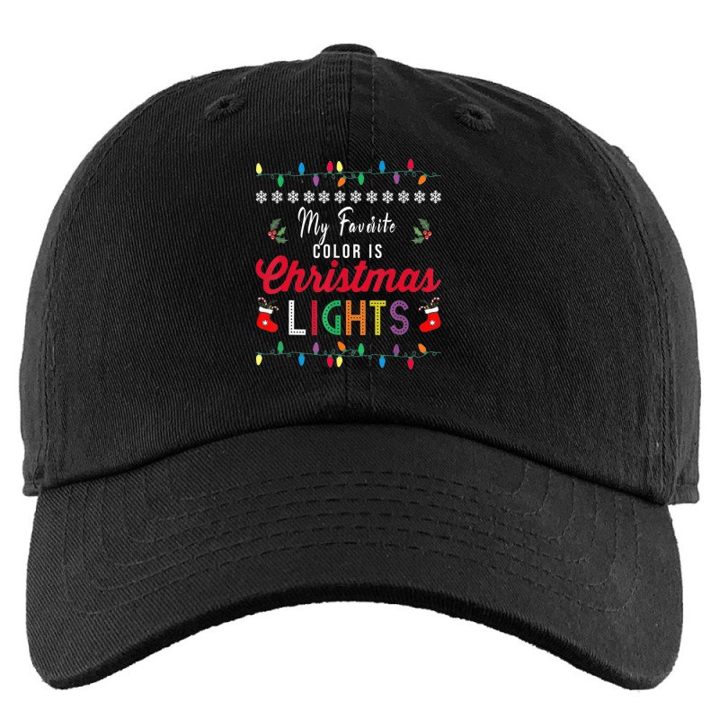 My Favorite Color Is Christmas Lights Xmas 2022 Kids Cap by cm-arts | Artistshot