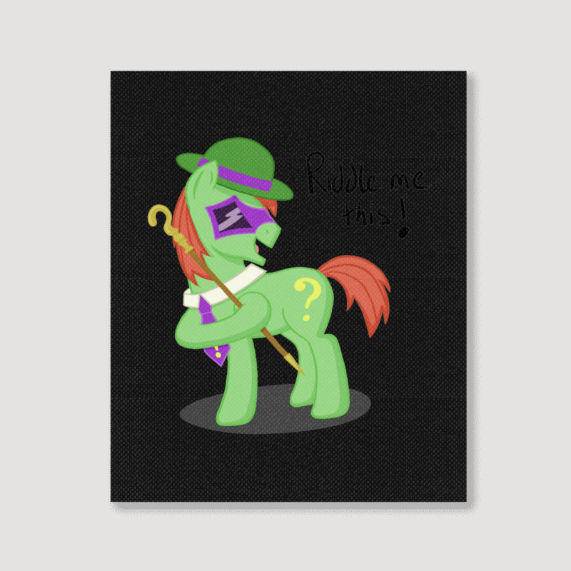 The Riddler - Unique Unicorn  Premium Portrait Canvas Print | Artistshot