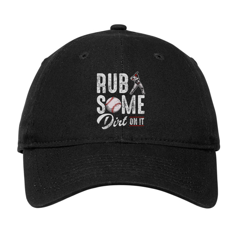 Baseball Rub Some Dirt On It Humor Sayings Quotes Adjustable Cap | Artistshot