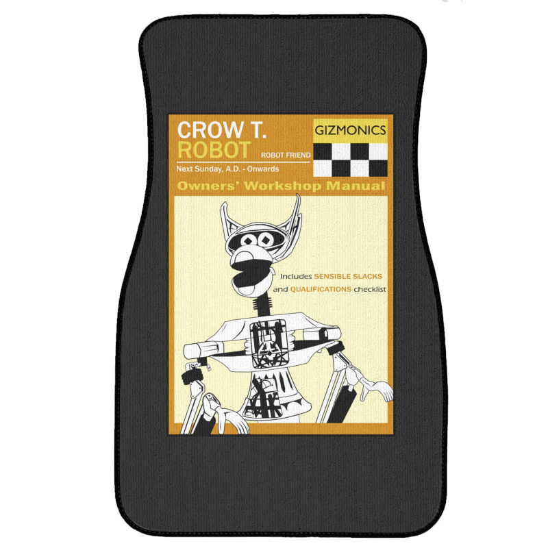 Crow T. Robot Owners Manual Front Car Mat | Artistshot