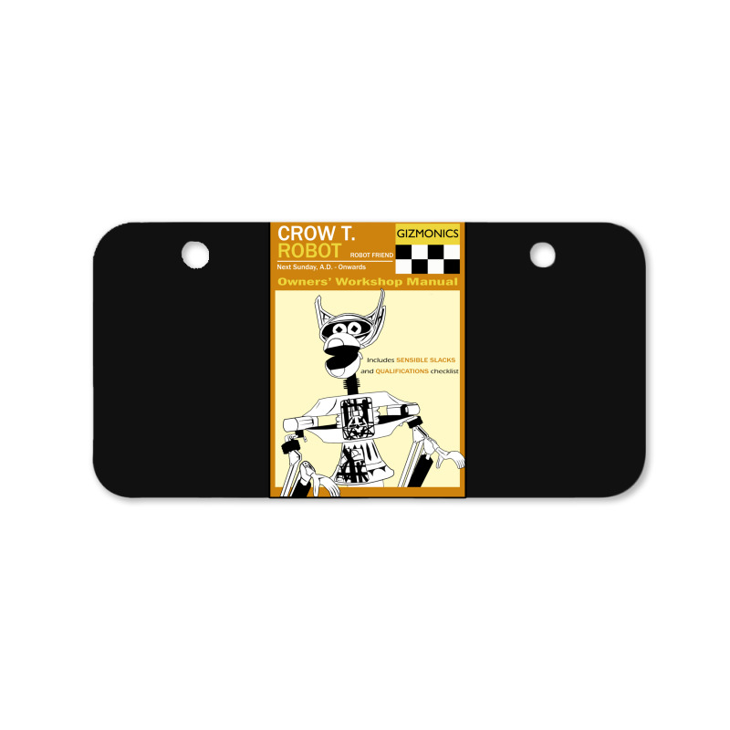 Crow T. Robot Owners Manual Bicycle License Plate | Artistshot