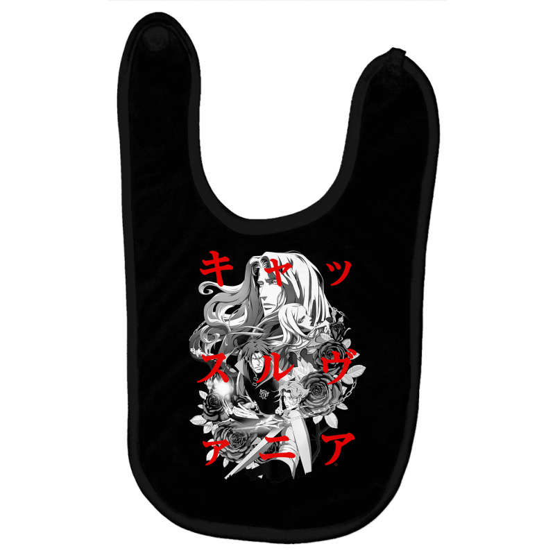 Castlevania Group Shot Kanji Overlay Premium T Shirt Baby Bibs by cm-arts | Artistshot