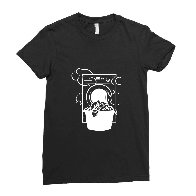 Washing Machine Ladies Fitted T-Shirt by cosmicskulles | Artistshot