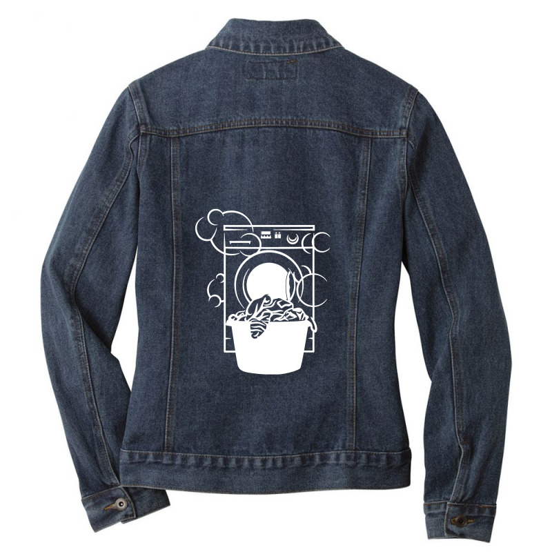 Washing Machine Ladies Denim Jacket by cosmicskulles | Artistshot