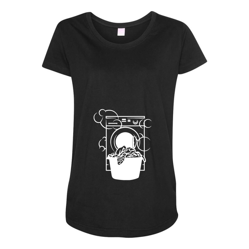 Washing Machine Maternity Scoop Neck T-shirt by cosmicskulles | Artistshot