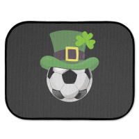 St Patricks Day Soccer Shamrock Rear Car Mat | Artistshot