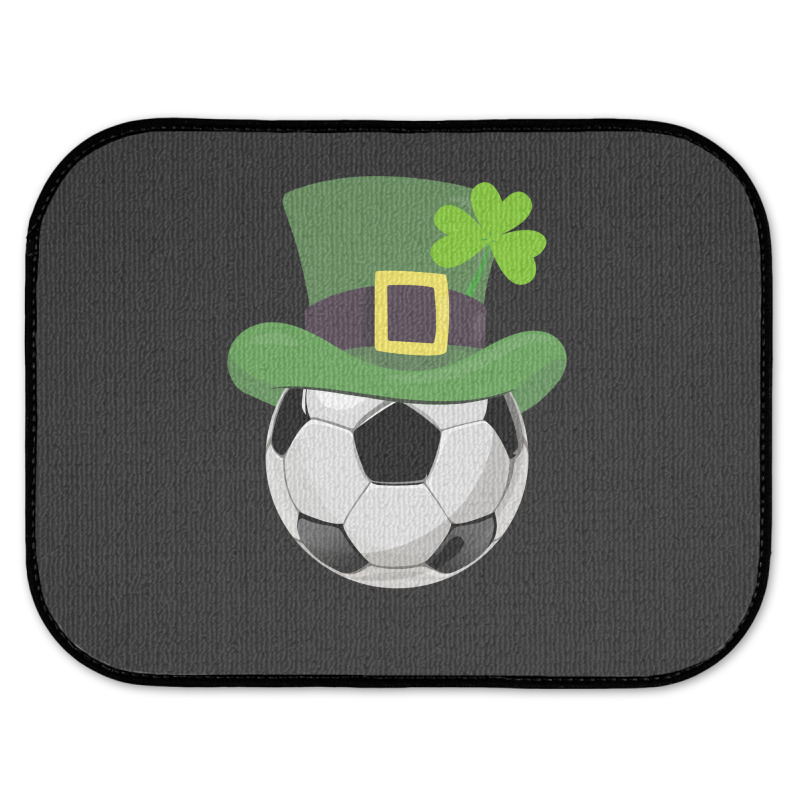 St Patricks Day Soccer Shamrock Rear Car Mat | Artistshot