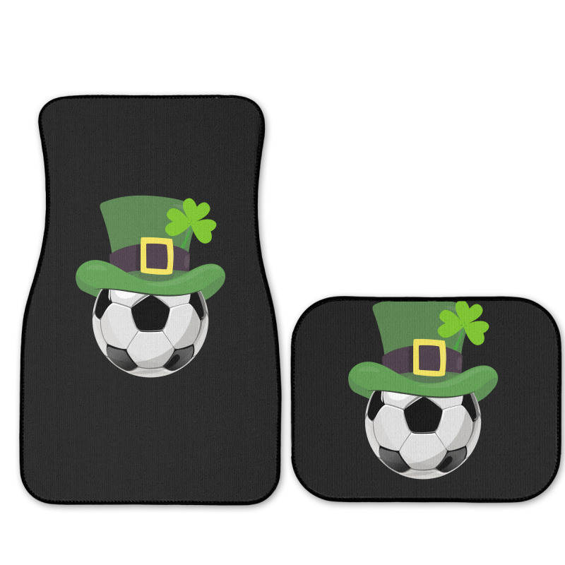 St Patricks Day Soccer Shamrock Full Set Car Mats | Artistshot