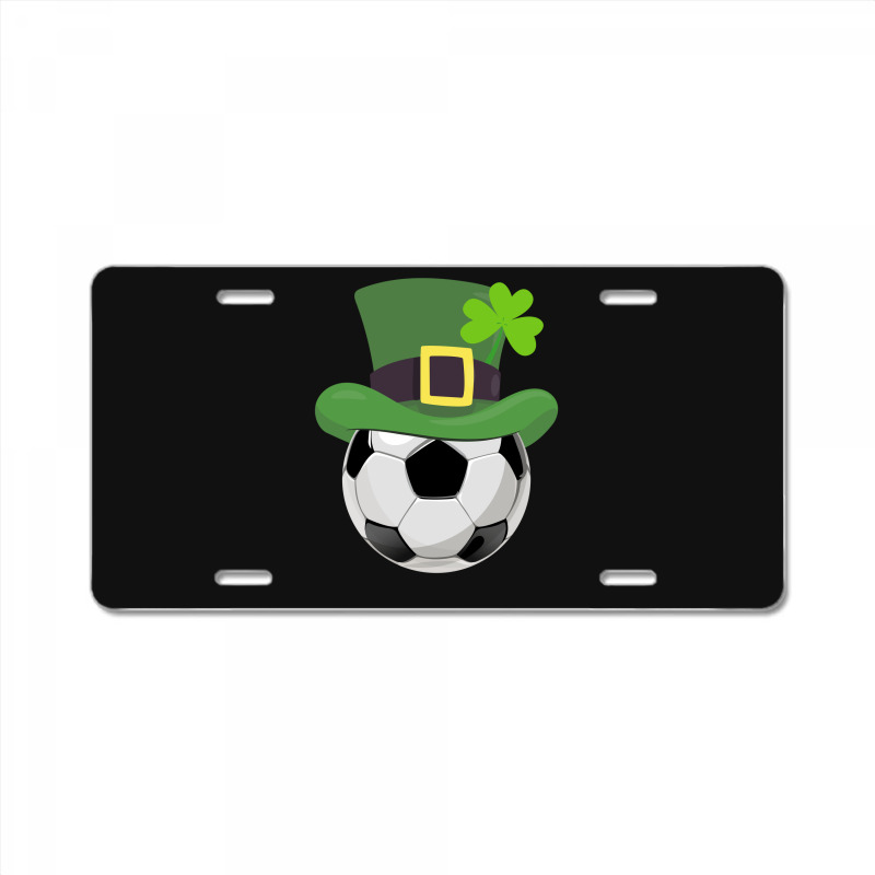 St Patricks Day Soccer Shamrock License Plate | Artistshot