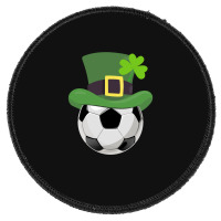 St Patricks Day Soccer Shamrock Round Patch | Artistshot