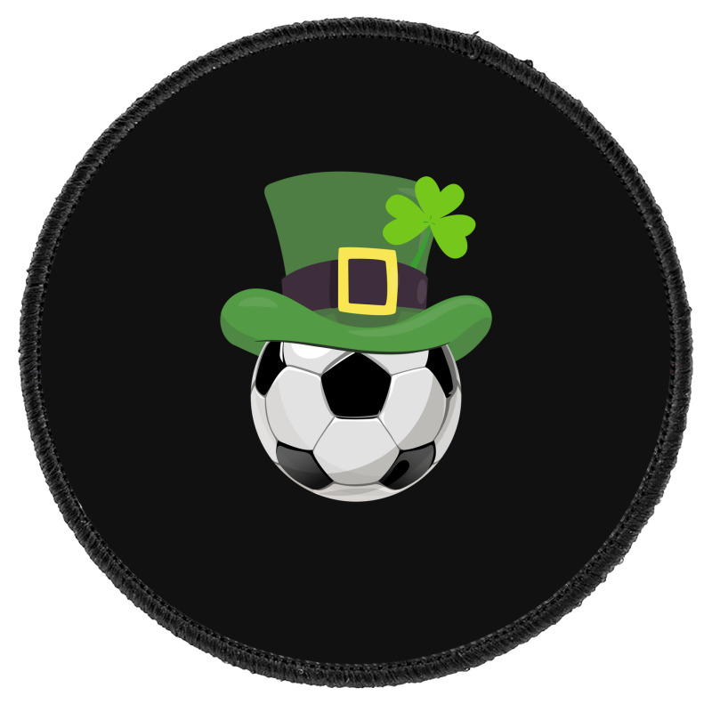 St Patricks Day Soccer Shamrock Round Patch | Artistshot