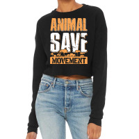 Save Animals T  Shirt Animals Save Movement Shelter Love Pets Animal Q Cropped Sweater | Artistshot