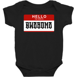 Hello my name is awesome Baby Bodysuit | Artistshot