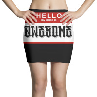 Hello My Name Is Awesome Mini Skirts | Artistshot