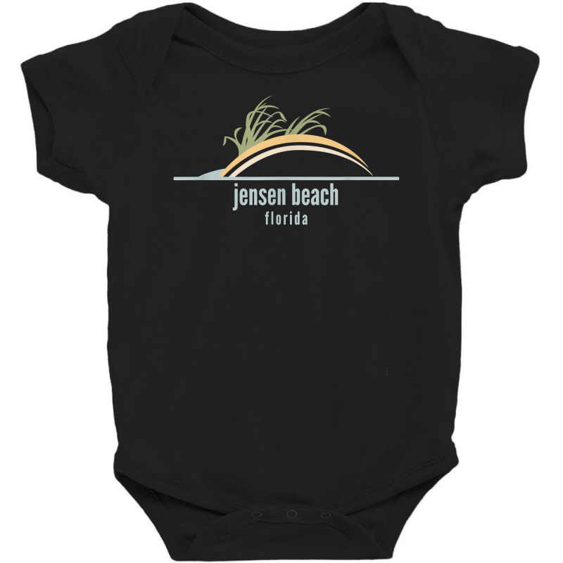 Florida Beach Souvenir   Jensen Beach T Shirt Baby Bodysuit | Artistshot