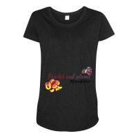 Peaches And Plums Motherfucker Maternity Scoop Neck T-shirt | Artistshot