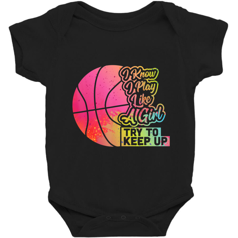 Basketball Women Team Play Like A Girl Basketball Baby Bodysuit | Artistshot