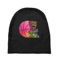 Basketball Women Team Play Like A Girl Basketball Baby Beanies | Artistshot