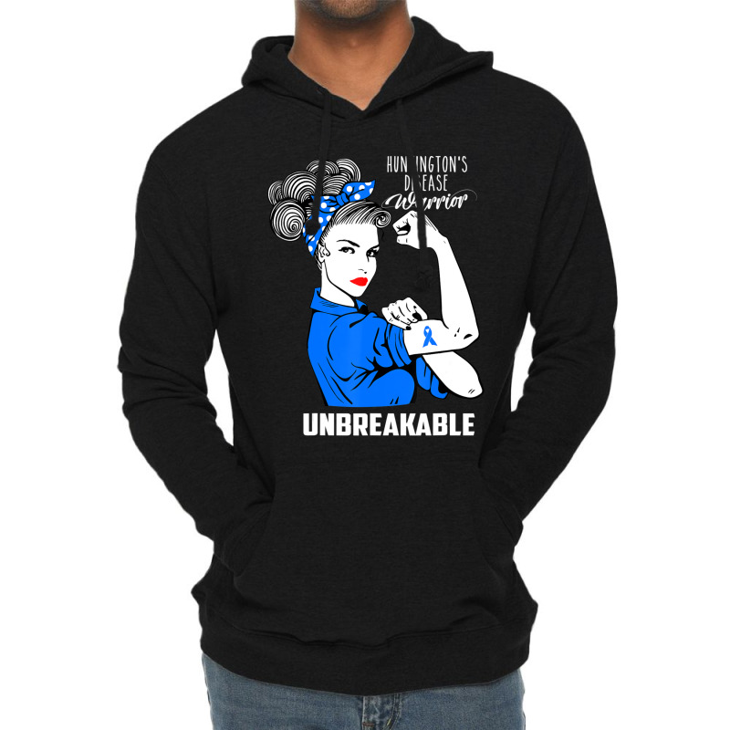 Huntington's Disease Awareness Unbreakable Warrior Lightweight Hoodie | Artistshot