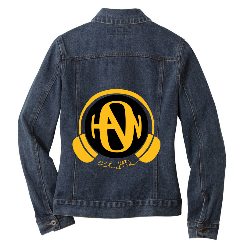 Retro Han Son Fan Design Ladies Denim Jacket by cm-arts | Artistshot