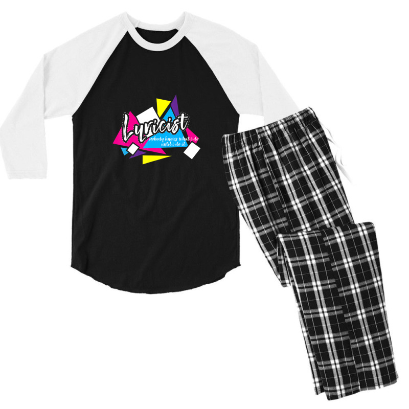 Lyricist Singer Songwriter Song Music And Lyrics Men's 3/4 Sleeve Pajama Set | Artistshot