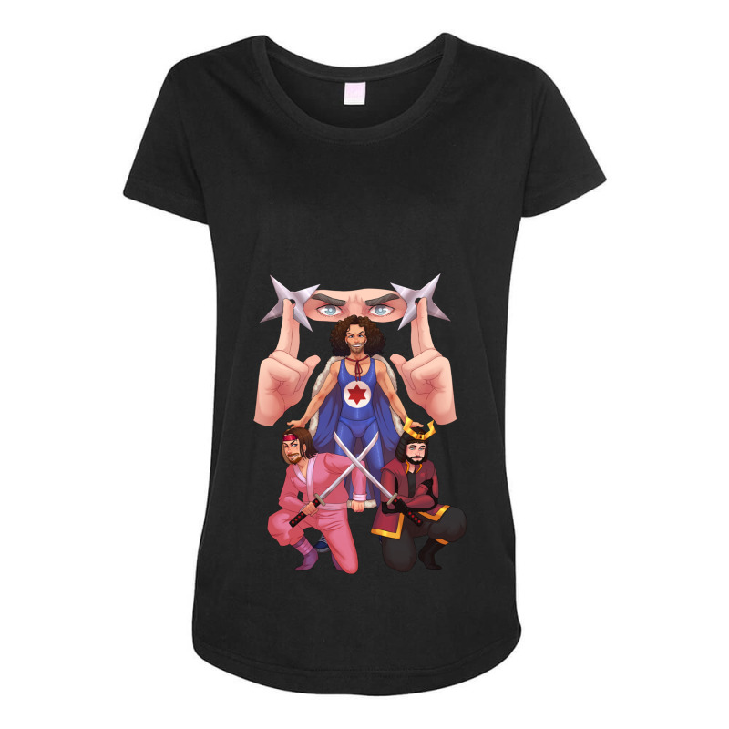 Samurai Abstinence Patrol Maternity Scoop Neck T-shirt by cm-arts | Artistshot