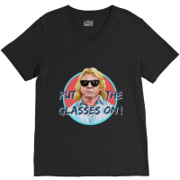 Put On The Glasses! V-neck Tee | Artistshot