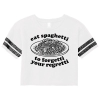 Eat Spaghetti To Forgetti Your Regretti   Funny Italian Food T Shirt Scorecard Crop Tee | Artistshot