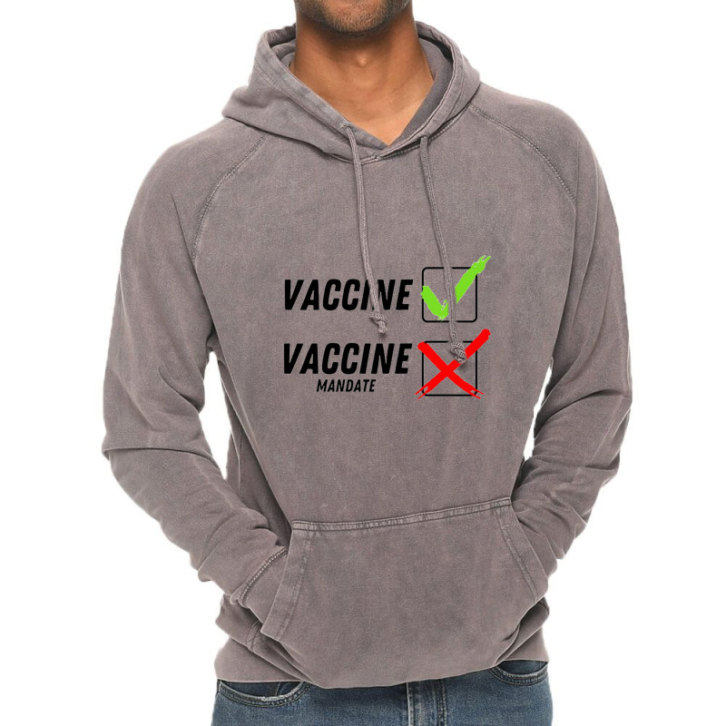 Stop The Vaccine Mandate Vintage Hoodie by Lydiakloppe | Artistshot