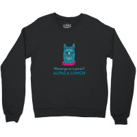 Wanna Go On A Picnic, Alpaca Lunch Crewneck Sweatshirt | Artistshot