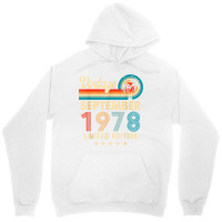 Vintage September 1978 44th Birthday Gifts T Shirt Unisex Hoodie | Artistshot