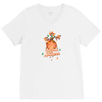 Autumnal Leaves V-neck Tee | Artistshot