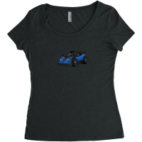 Pagani Zonda (blue) Women's Triblend Scoop T-shirt | Artistshot