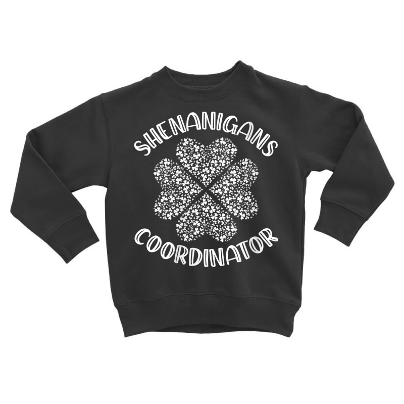 Womens Shenanigans Coordinator Funny St. Patrick's Day Costume V Neck Toddler Sweatshirt | Artistshot