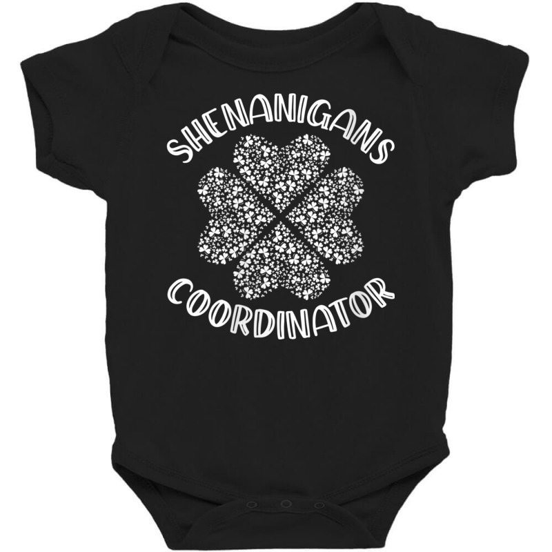 Womens Shenanigans Coordinator Funny St. Patrick's Day Costume V Neck Baby Bodysuit | Artistshot