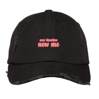 New Timeline New Me Umbrella Quotes Vintage Cap | Artistshot