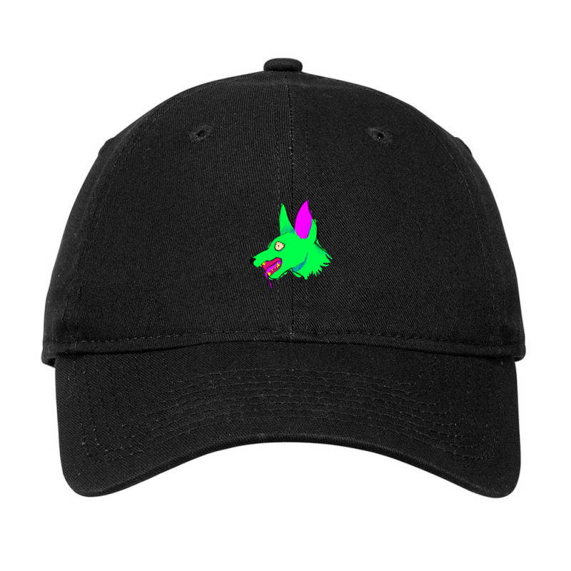 Neon Rabid Zombie Dog 1 Adjustable Cap by KelcieWhite | Artistshot