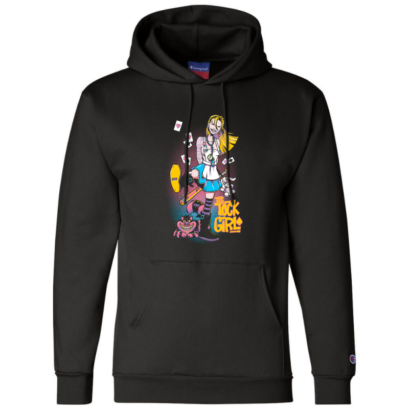 Tick Tock Girl Champion Hoodie by cm-arts | Artistshot