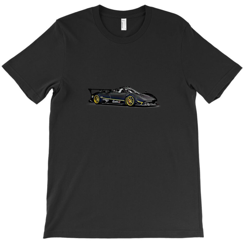 Pagani Zonda R Supercar Racing Cartoon T-Shirt by RickyRamshur | Artistshot