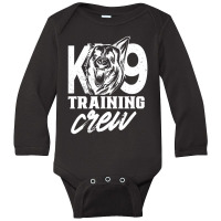 K9 Training Crew Handler Trainer Service Dog K-9 Long Sleeve Baby Bodysuit | Artistshot